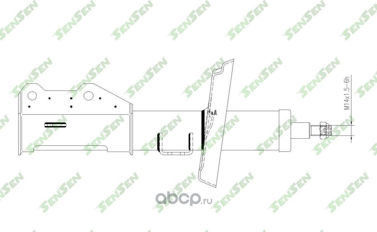 АМОРТИЗАТОР F-R OPEL ASTRA J 2009-2011 ASTRA J SALOON -2012 ASTRA J (Sensen). Артикул 42142456