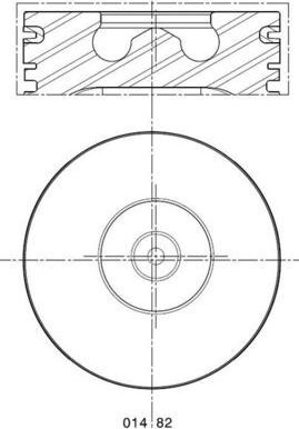 Поршень Mahle. Артикул 014 82 02
