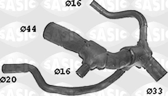 Патрубок радиатора (системы охлаждения) Sasic нижний для Ford Mondeo I 1993-1996. Артикул SWH6653