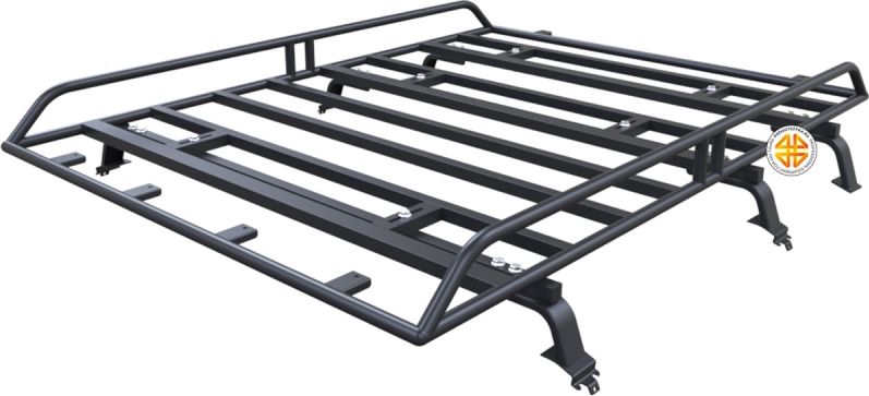 Багажник экспедиционный Podgotoffka 1600х1200х120 мм для перевозки длинномерных грузов с креплением на гладкую крышу для Chevrolet Niva. Артикул PGT-B.18.02