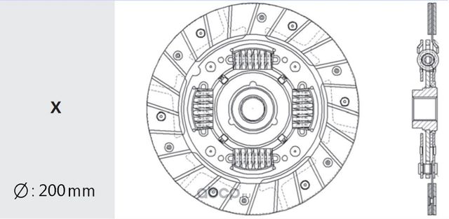 Диск сцепления (Valeo). Артикул HD89