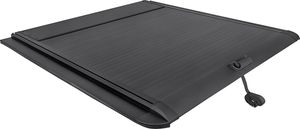 Крышка кузова РИФ роллета раздвижная, алюминиевая для Toyota Hilux VIII 2015-2025 Черная. Артикул ZM57B