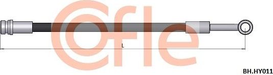 Тормозной шланг Cofle. Артикул 92.BH.HY011