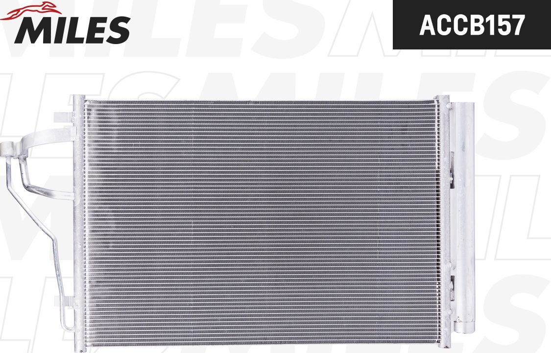 Радиатор кондиционера (конденсатор) Miles (алюминий). Артикул ACCB157