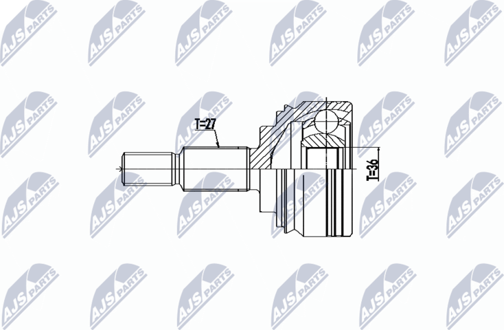 Шрус внутренний (граната) NTY. Артикул NPZ-RE-060