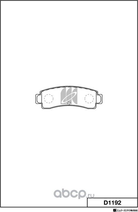 Колодки тормозные (MK Kashiyama) MK Kashiyama. Артикул D1192