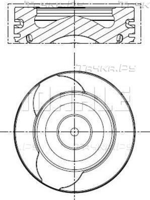 Поршень Mahle для Nissan NV200 2010-2026. Артикул 021 PI 00128 000