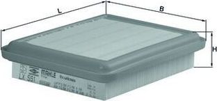 Воздушный фильтр Mahle-Knecht. Артикул LX 591