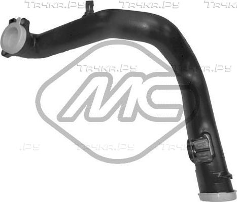 Патрубок интеркулера Metalcaucho левый для Fiat Doblo II 2010-2026. Артикул 09629