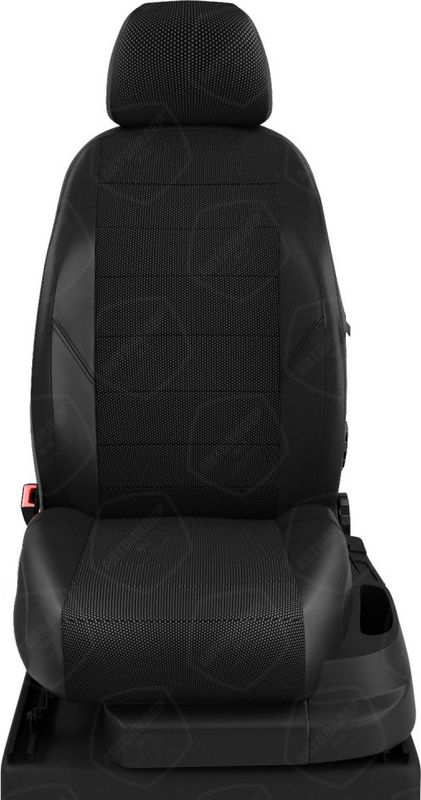 Чехлы Автолидер на сидения для Honda Civic IX седан 2012-2024, цвет Черный. Артикул HA14-0109-KK3