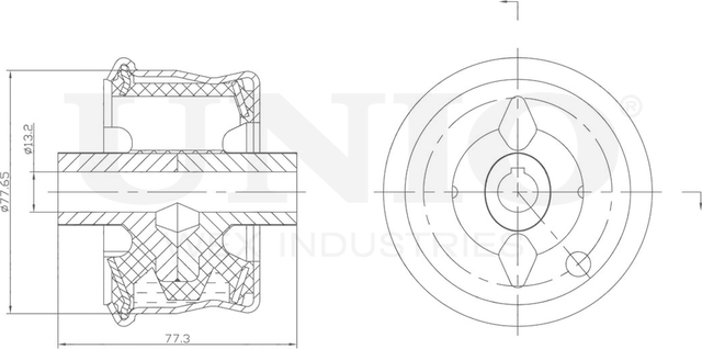 Сайлентблок рычага подвески (Unio). Артикул RMP-20262