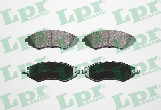 Тормозные колодки LPR передние для Daewoo Nubira III 2003-2004. Артикул 05P1208