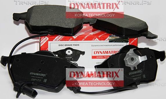 Тормозные колодки Dynamatrix. Артикул DBP1717