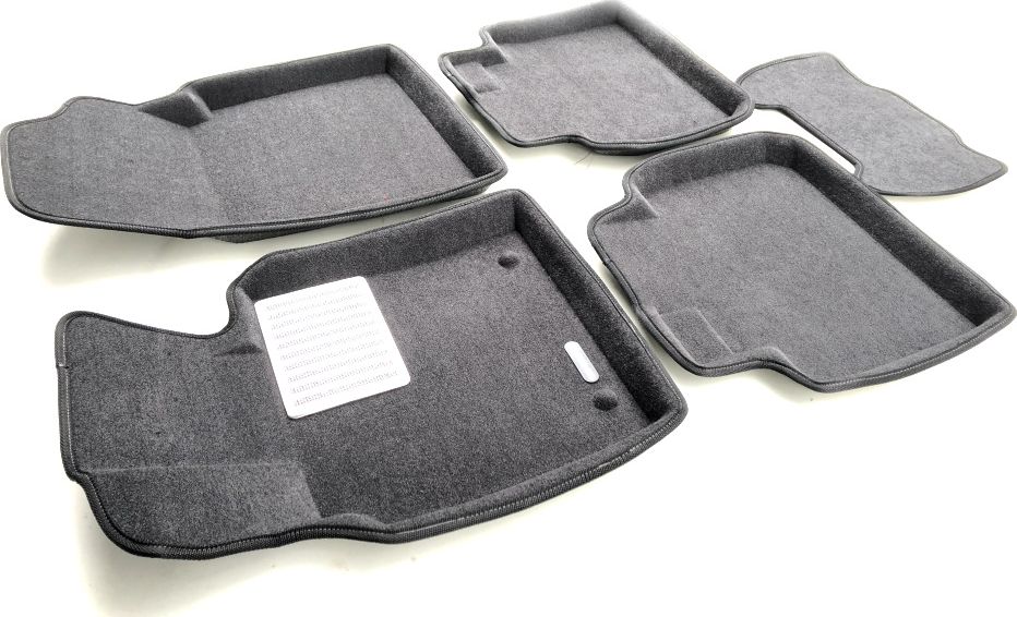 Коврики текстильные Euromat 3D Lux для салона Toyota Camry 70 (V70, XV70) 2018-2026 (вкл. GR Sport) Темно-серые. Артикул EM3D-005101G