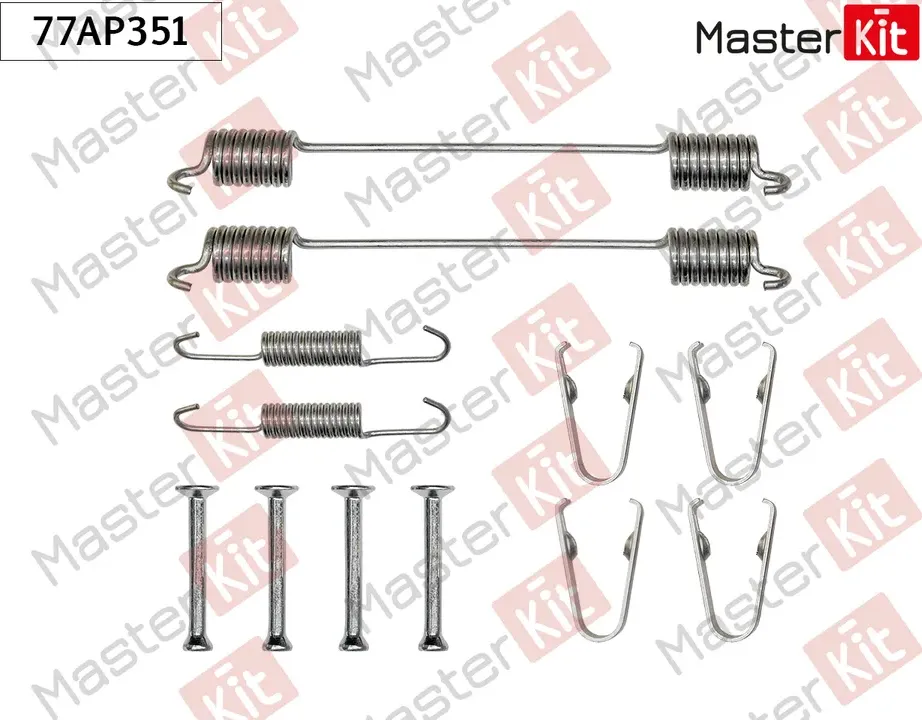 77AP351 Комплект установочный барабанных колодок Opel ASTRA H (A04) 2004-2010 (Master KIT). Артикул 77ap351