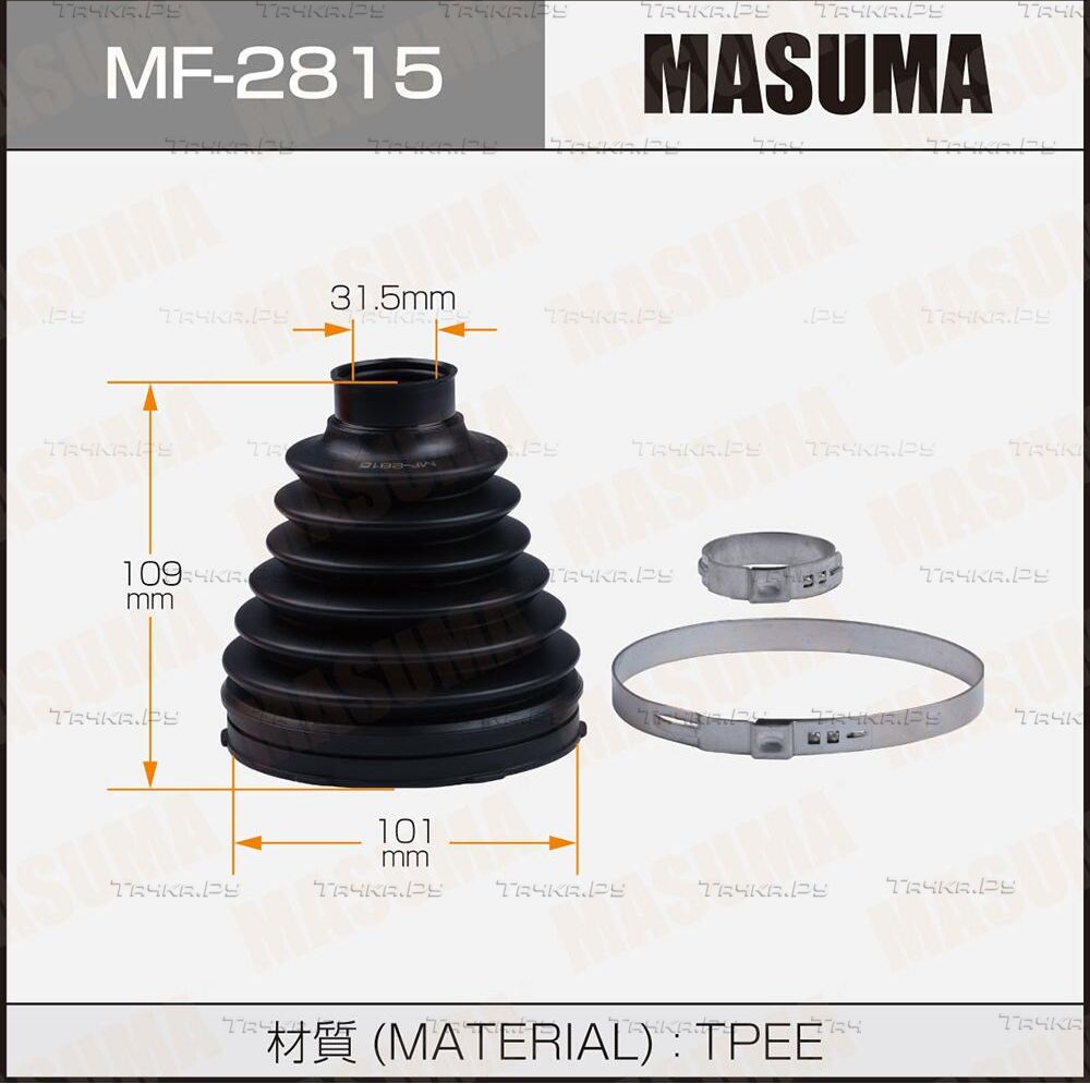Пыльник ШРУСа внутренний Masuma передний для Lexus LX 570 2007-2026. Артикул MF-2815