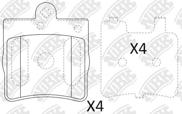 Тормозные колодки NiBK. Артикул PN0310