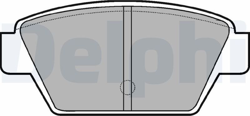 Тормозные колодки Delphi (Low-Metallic). Артикул LP533
