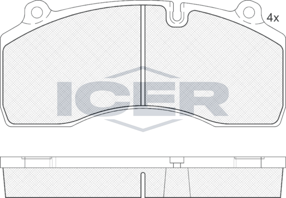Тормозные колодки Icer. Артикул 151977