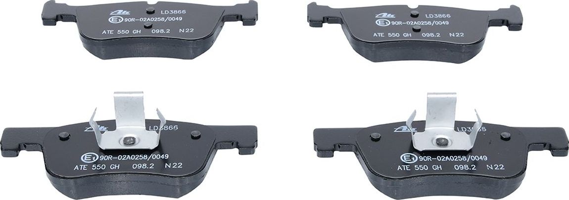 Тормозные колодки ATE Ceramic. Артикул 13.0470-3866.2