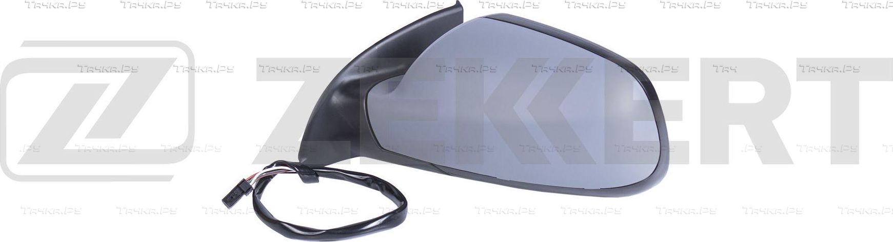 Зеркало боковое (в сборе) Zekkert левое для Peugeot 307 I 2000-2009. Артикул SP-4145
