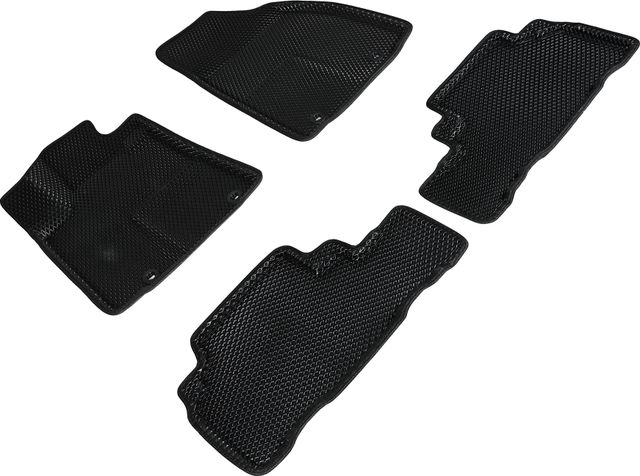 Коврики Seintex 3D EVA Ромб для салона Lexus RX III рестайлинг 2012-2015 ЧЕРНЫЕ. Артикул 95308