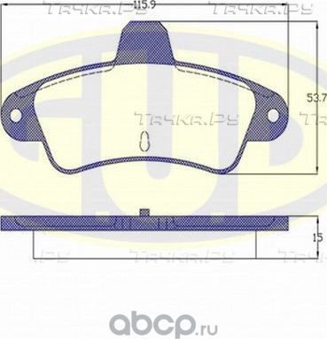Тормозные колодки G.U.D.. Артикул GBP043302