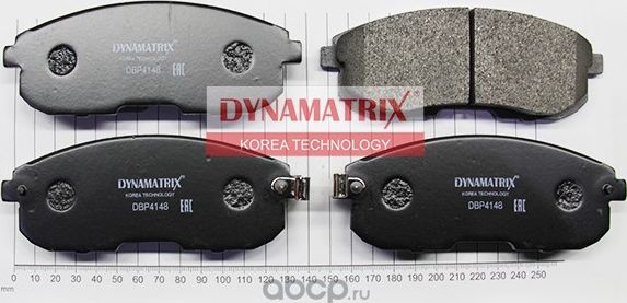 Колодки тормозные дисковые (Dynamatrix-Korea) Dynamatrix-Korea. Артикул DBP4148