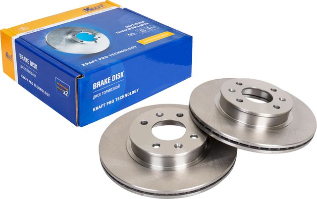 Диск тормозной HYUNDAI GETZ 02- перед. d-256mm c ABS (Kraft). Артикул KT016023