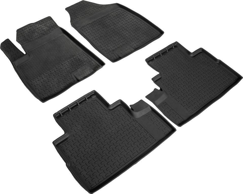 Коврики резиновые Seintex с высоким бортиком для салона Jetour Dashing 2022-2026. Артикул 99137