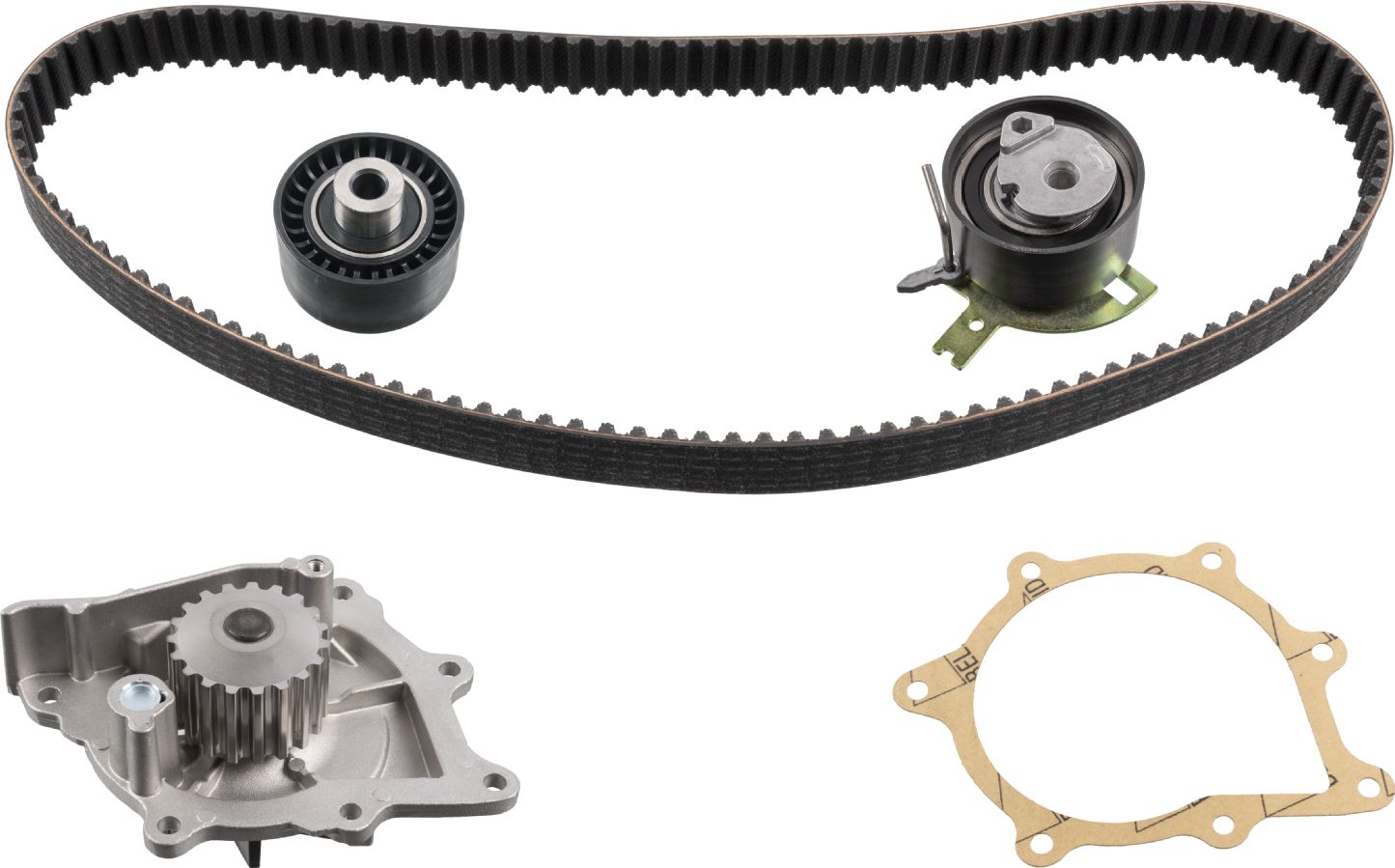 Помпа (водяной насос) с комплектом ремня ГРМ Febi Bilstein. Артикул 45175
