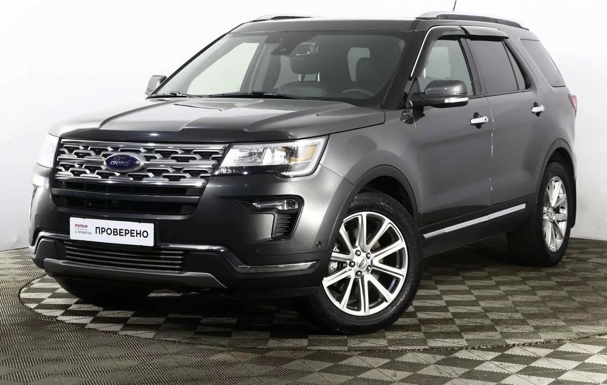 Дефлекторы Cobra Tuning для окон (c хром. молдингом) Ford Explorer V 2010-2019. Артикул F33810CR