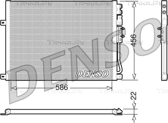 Радиатор кондиционера (конденсатор) Denso. Артикул DCN06009