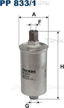 Топливный фильтр Filtron. Артикул PP 833/1
