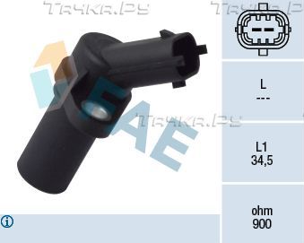 Датчик положения коленвала FAE для Opel Signum I 2003-2004. Артикул 79093