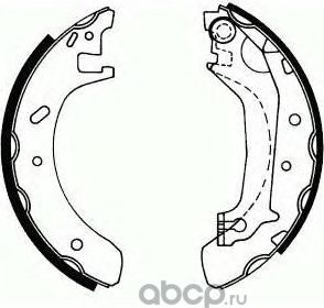 Тормозные колодки (стояночная тормозная система) SCT-Germany. Артикул SS 540