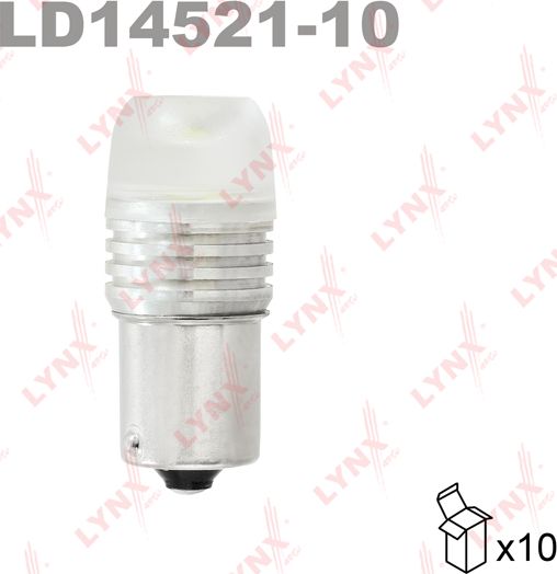 Лампа LED P21W 12V BA15S S25 12000K (Lynxauto). Артикул LD14521-10