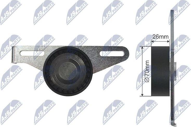 Натяжной ролик (натяжитель) приводного поликлинового ремня NTY. Артикул RNK-RE-022