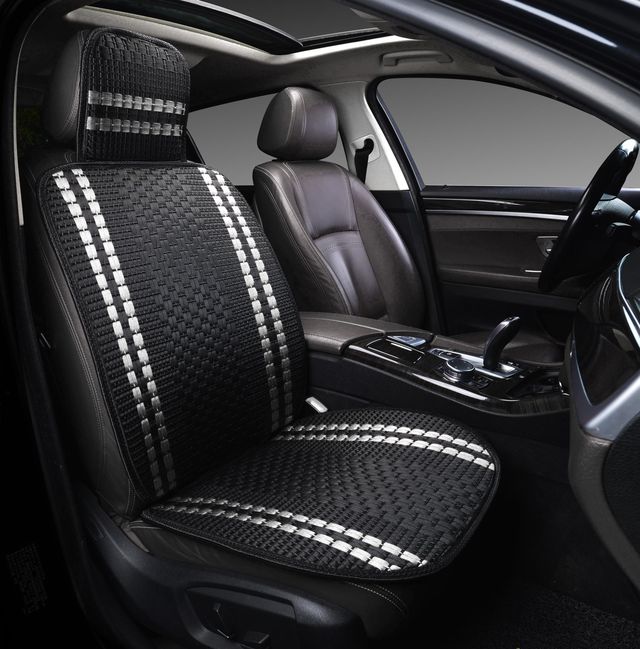 Накидка массажная PSV P2006 плетенный лен (Черный/ Белая линия). Артикул 132758