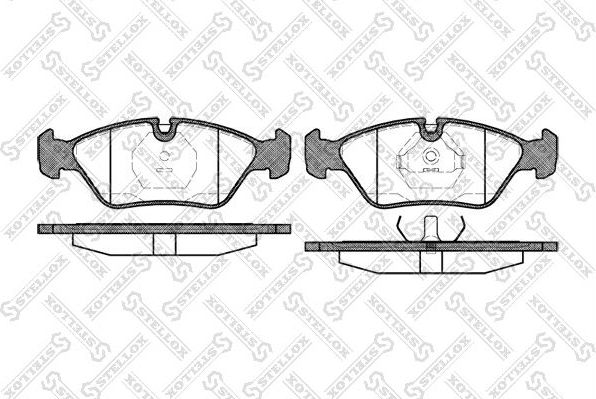 Тормозные колодки Stellox передние для Ferrari 328 1985-1989. Артикул 150 000B-SX