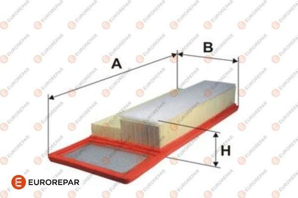 Воздушный фильтр Eurorepar для Fiat Panda II 2006-2012. Артикул 1612865580