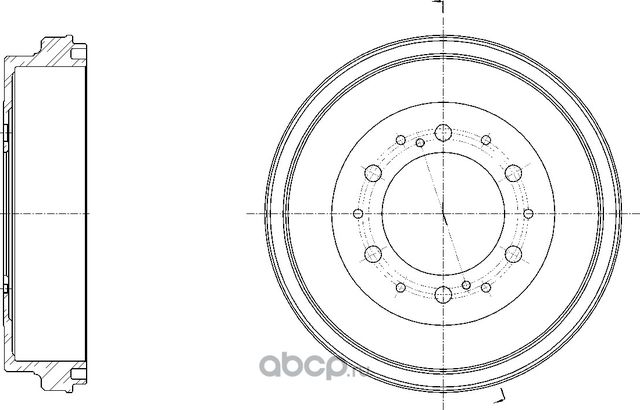 Барабан тормозной (G-Brake). Артикул GD06641