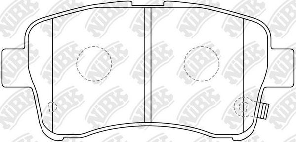 Тормозные колодки NiBK. Артикул PN9461
