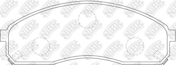Тормозные колодки NiBK. Артикул PN0671