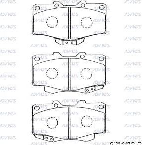 Тормозные колодки Advics. Артикул SN292P