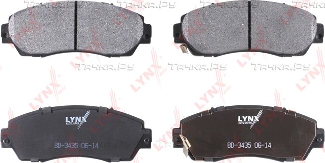 Тормозные колодки LYNXauto передние для Great Wall Hover H5 2010-2014. Артикул BD-3435