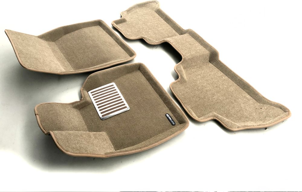 Коврики текстильные Euromat 3D Lux для салона BMW X6 G06 2019-2026 Бежевые. Артикул EM3D-001214T