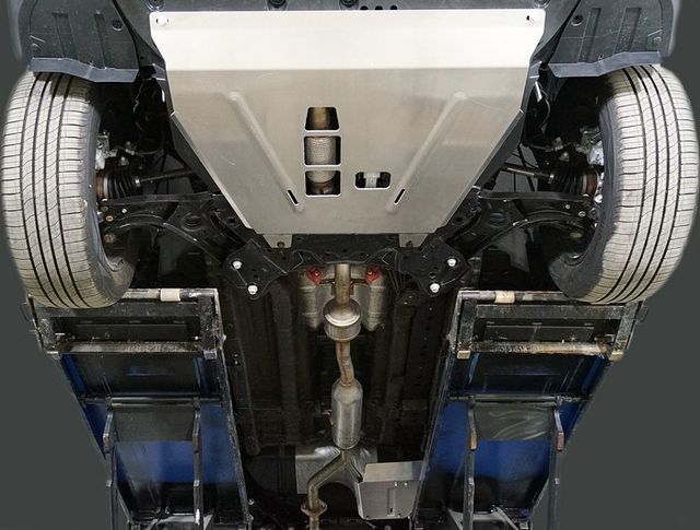 Защита алюминиевая ТСС (4 мм) для картера, бака и КПП Changan CS55 2022-2026. Артикул ZKTCC00561K