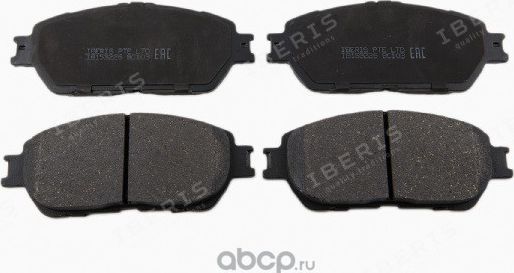 КОЛОДКИ ТОРМОЗНЫЕ ПЕР К-Т TOYOTA ES300/330 (MCV3#), ESTIMA II, PREVIA II (R30) (Iberis). Артикул IB153226 