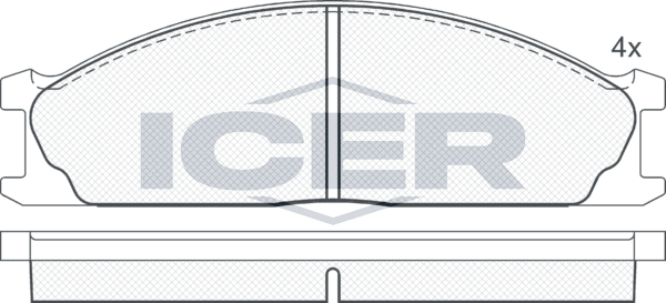 Тормозные колодки Icer. Артикул 140884